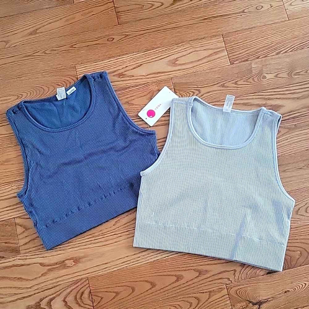 Yogalicious pair of crop tops
